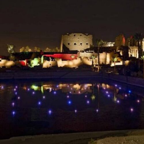 Sound and light show in Karnak