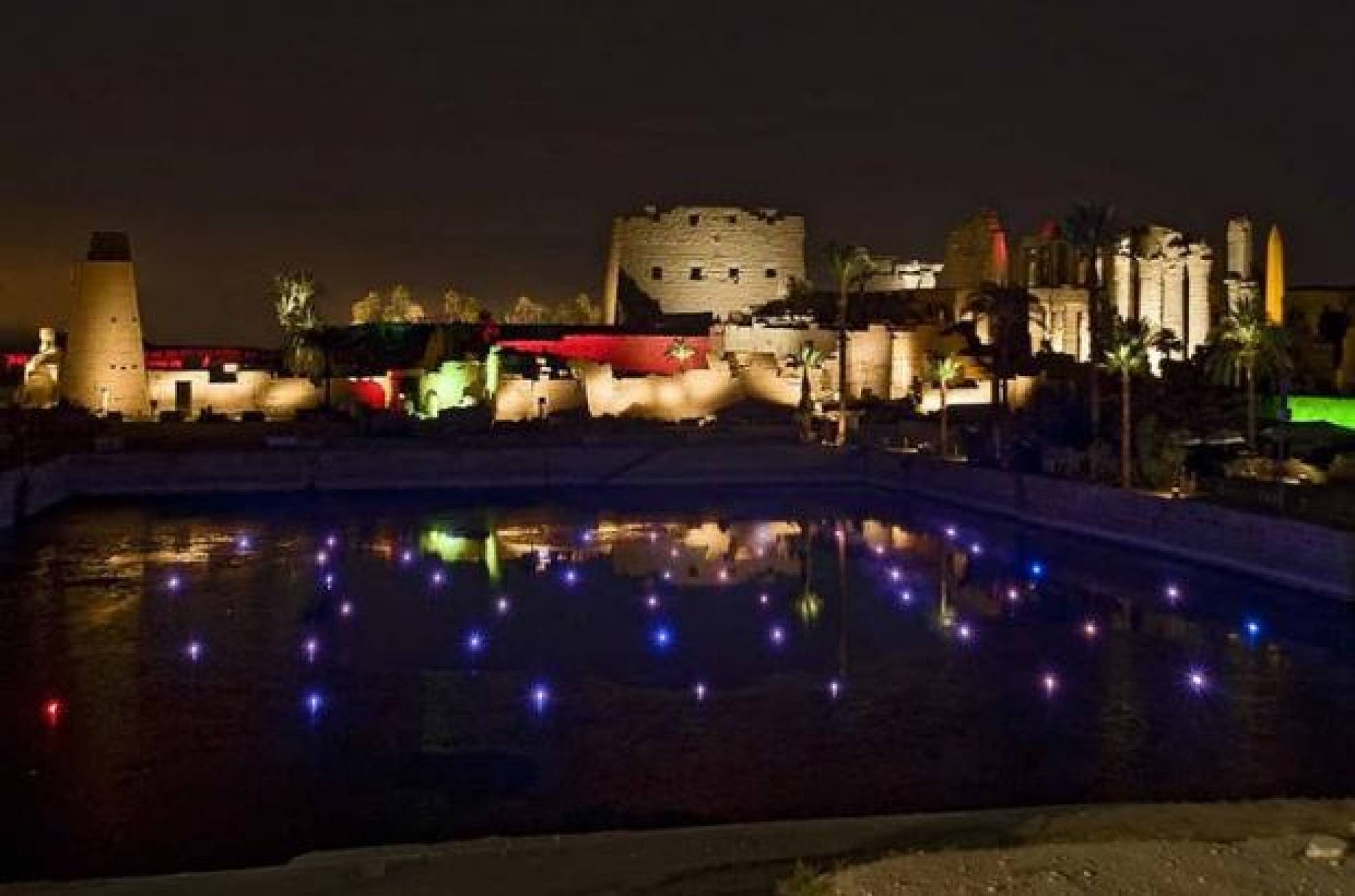 Sound and light show in Karnak