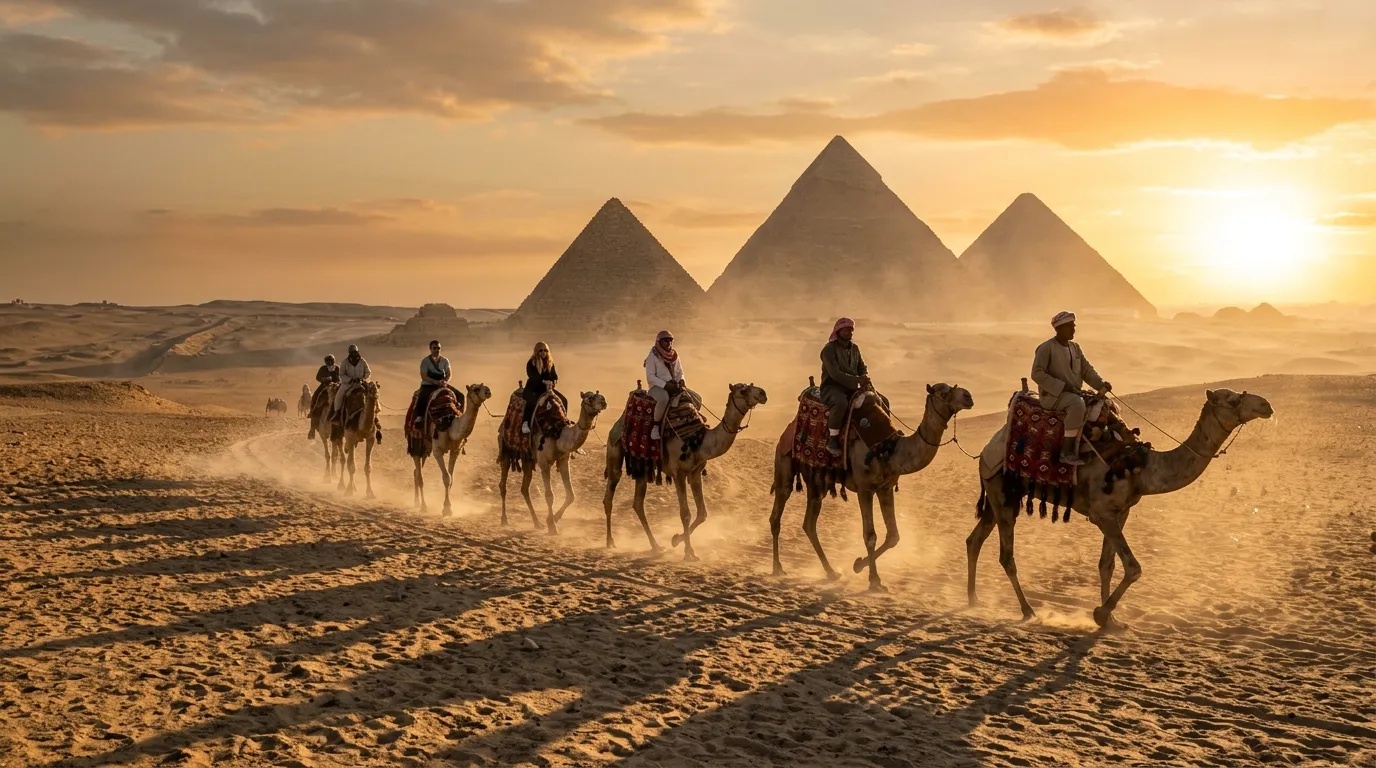 Camel Ride Trip at the Pyramids