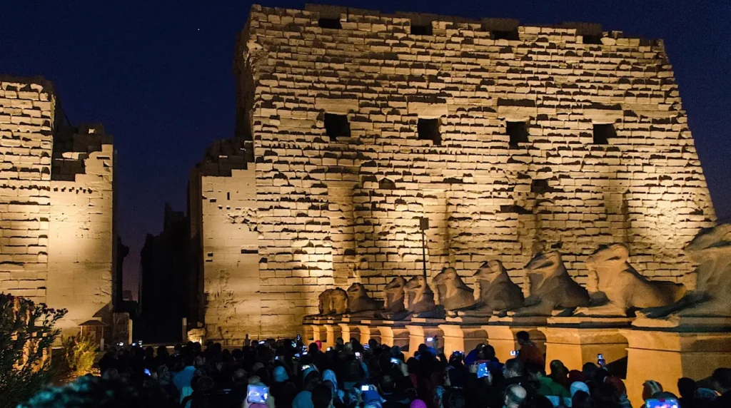 Sound and light show in Karnak