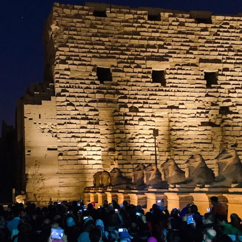 Sound and light show in Karnak