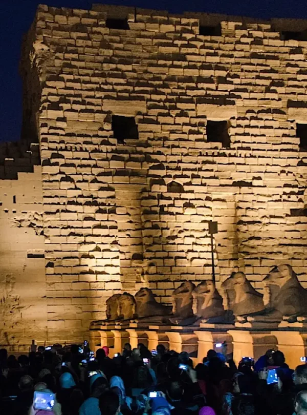 Sound and light show in Karnak