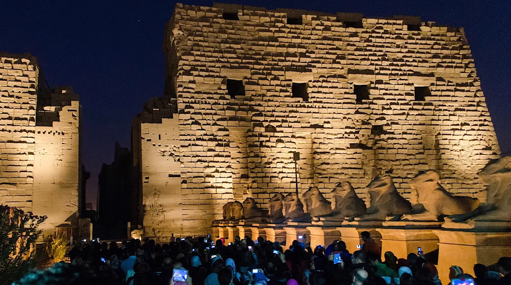Sound and light show in Karnak