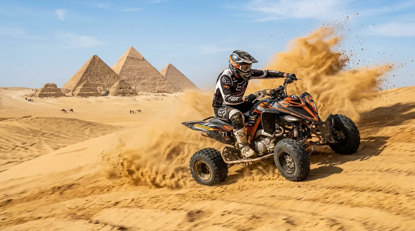 Desert Safari by Quad Bike at Giza Pyramids