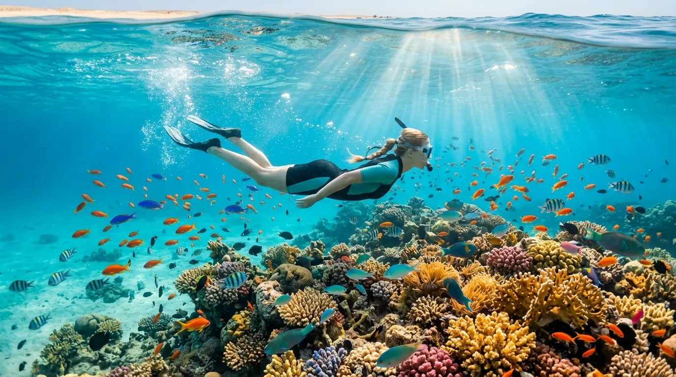 Snorkeling at Mahmya Island