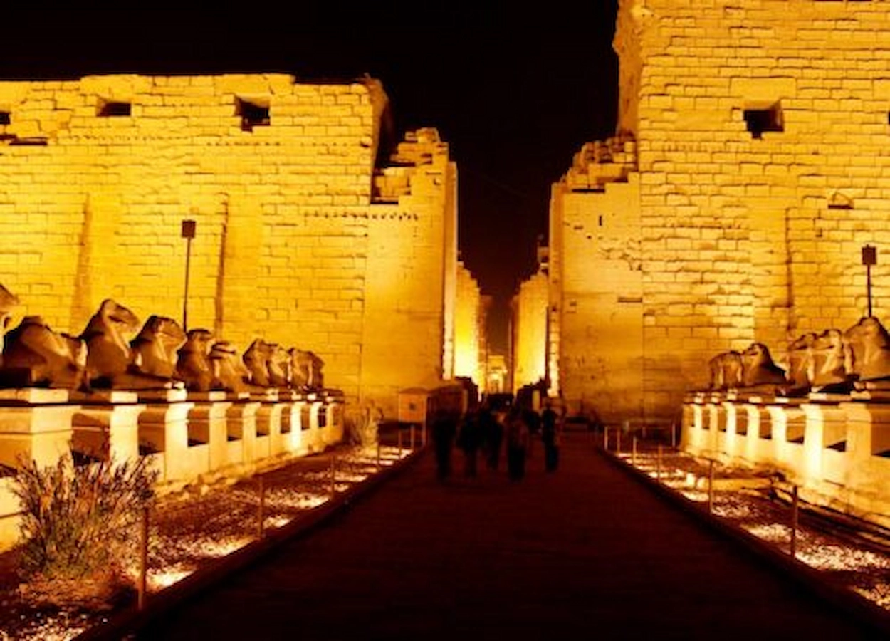 Sound and light show in Karnak